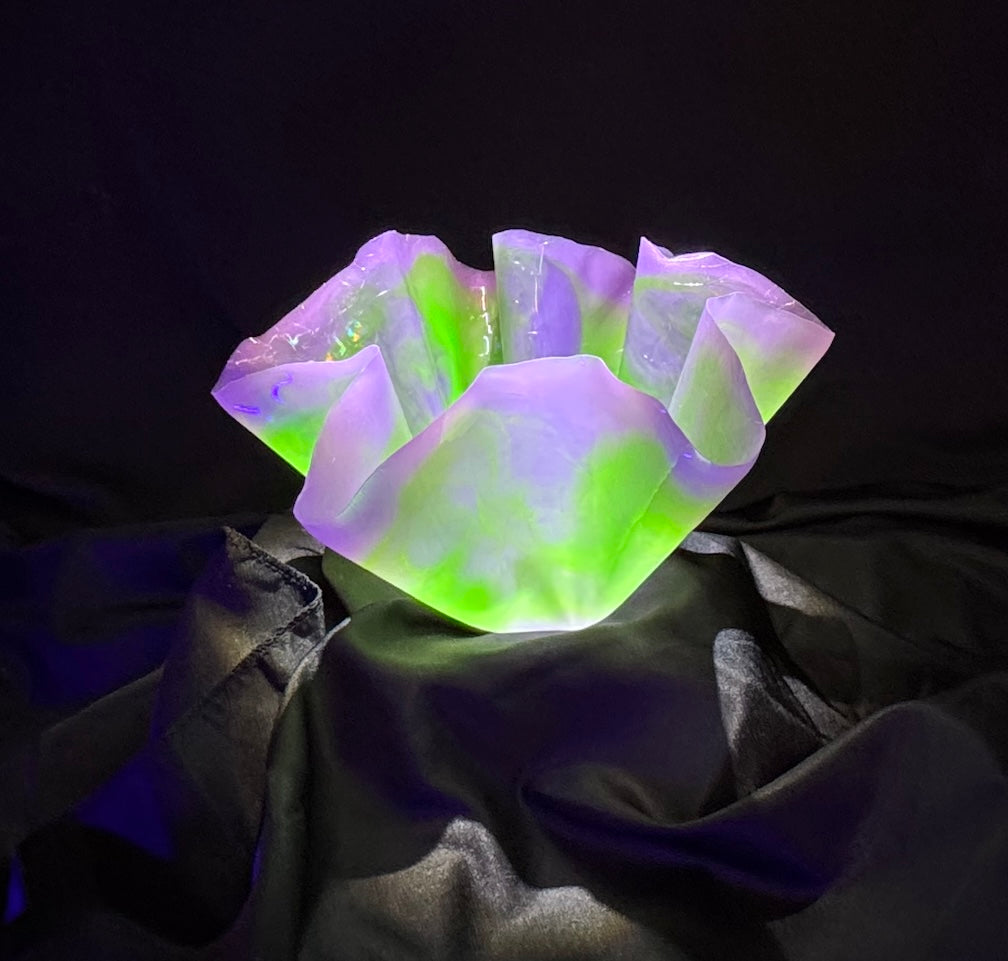Neon Green & Purple Medium/Small Vase