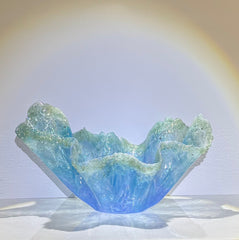 Tropical Blues Epoxy Art