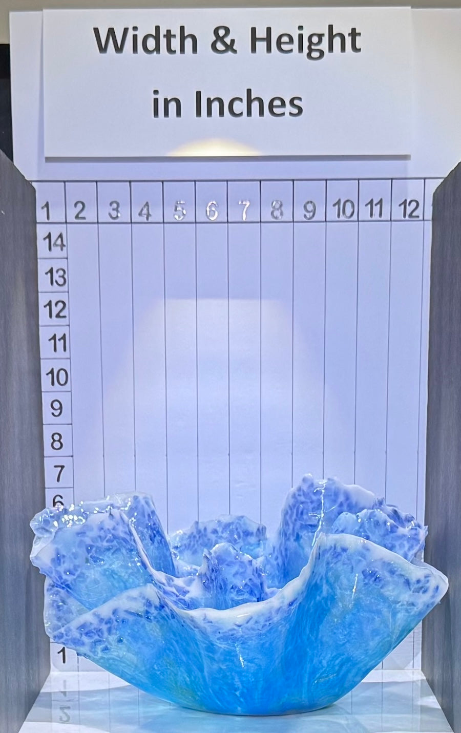 Blue on Blue Double Nested Center Piece