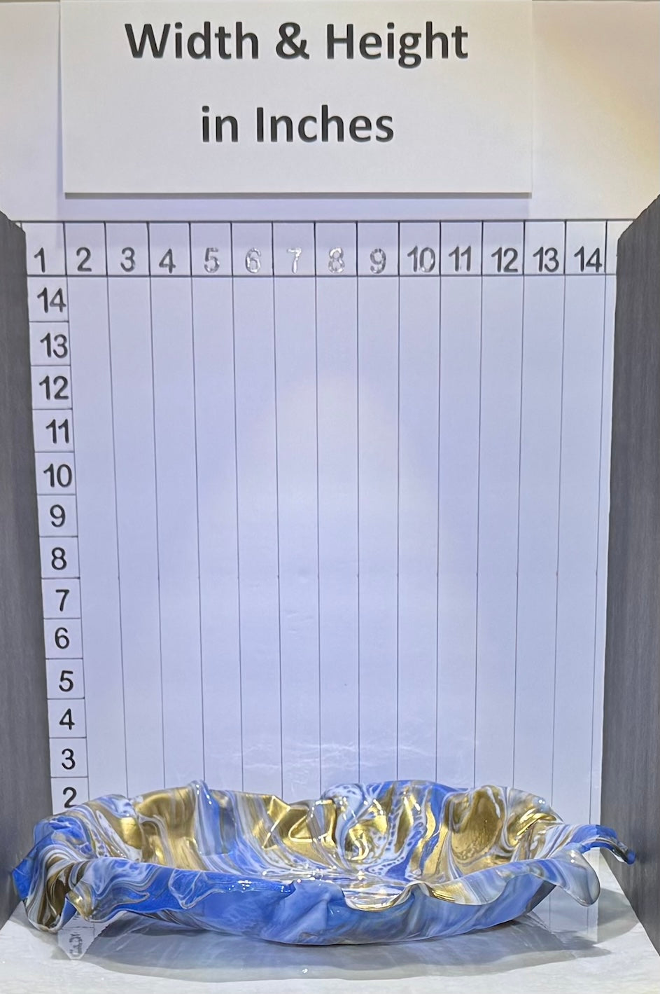 White, Blue & Gold Platter