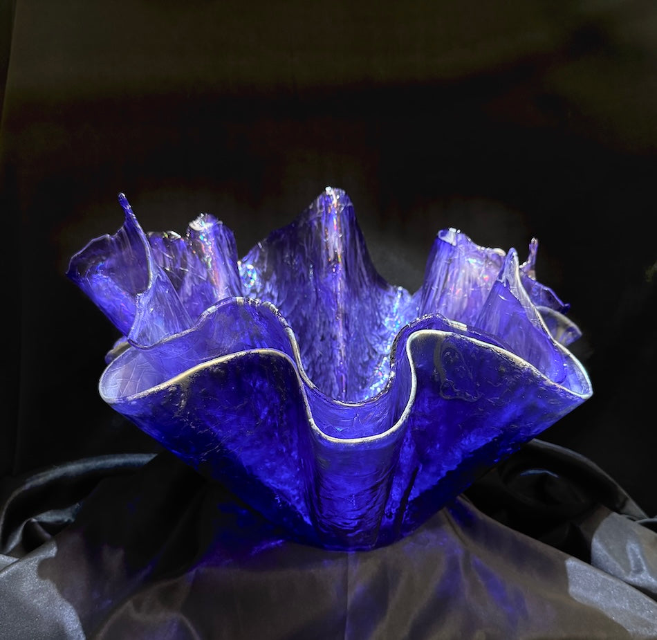 Regal Elegance Extra Large Double Purple Vase