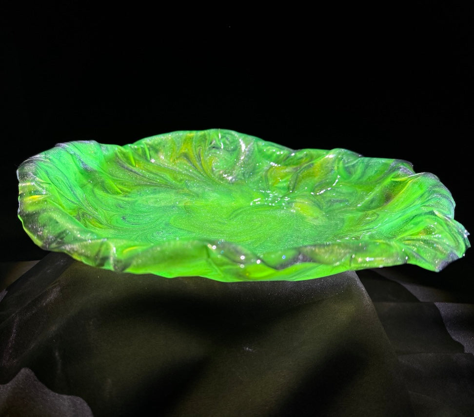 Neon Bright Green Platter