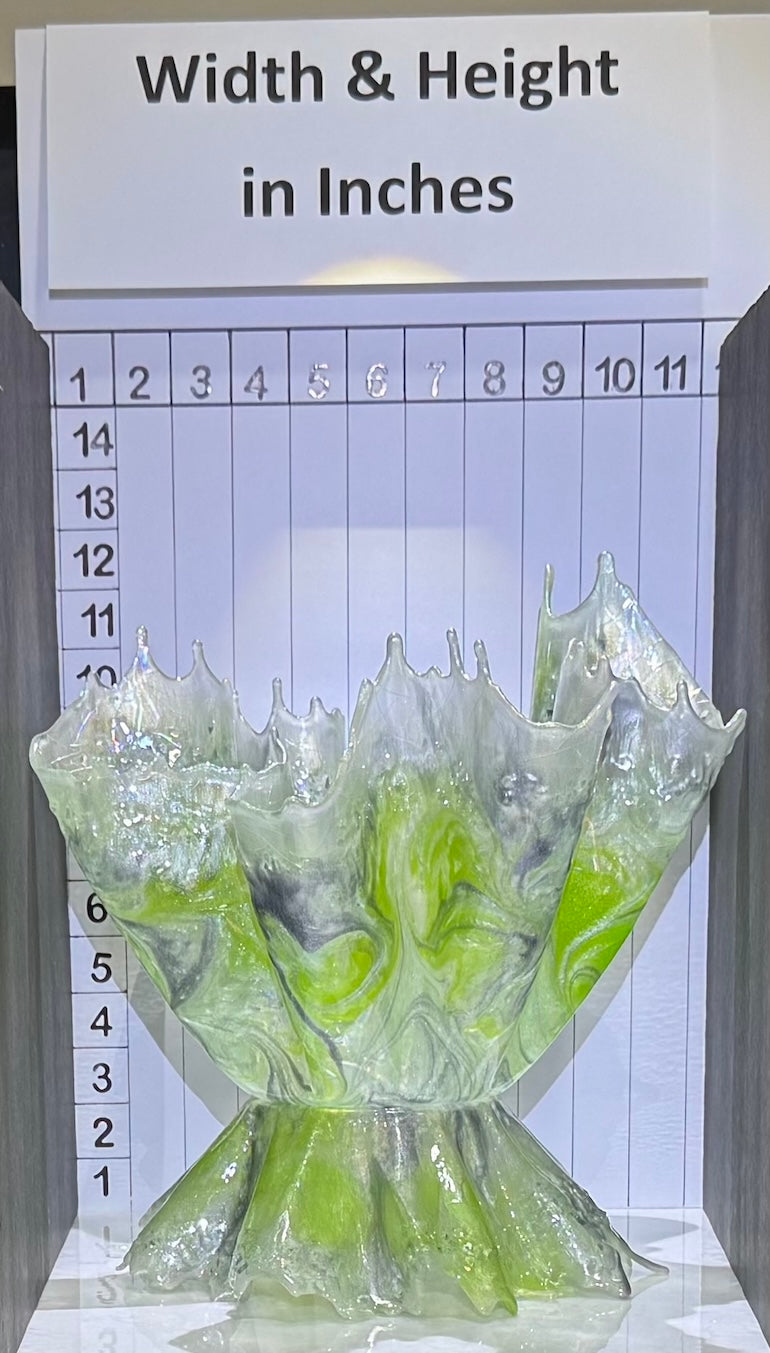 Fabulous Pistachio, Silver & Pearly White Double Stack