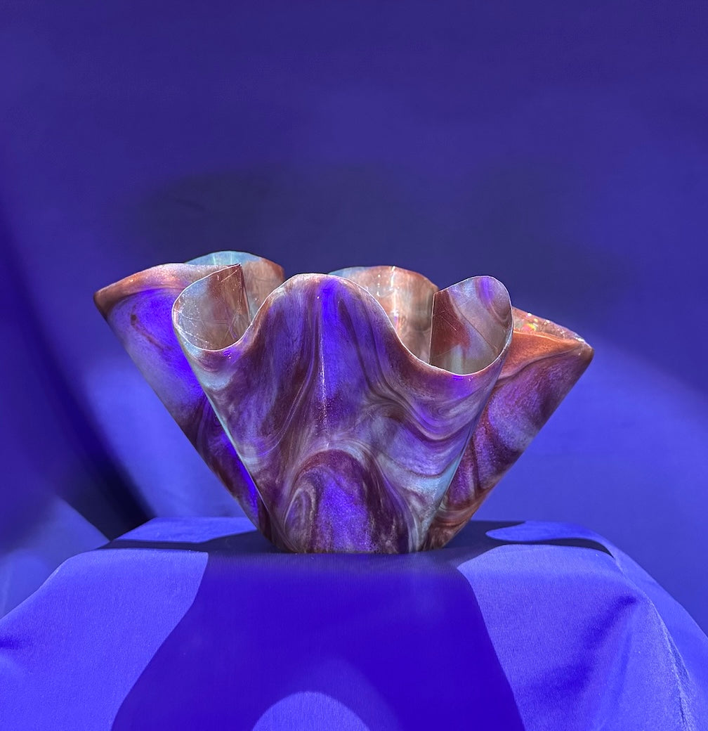 Copper & Turquoise Small Vase