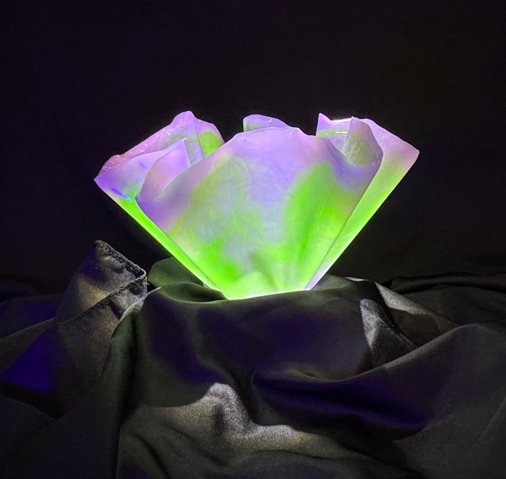 Neon Green & Purple Medium/Small Vase