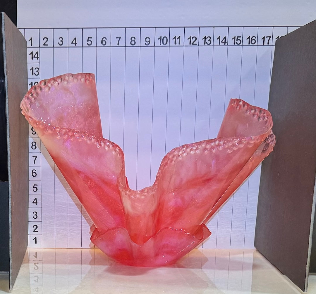 Extra Large Triple Layer Translucent Pink Centerpiece