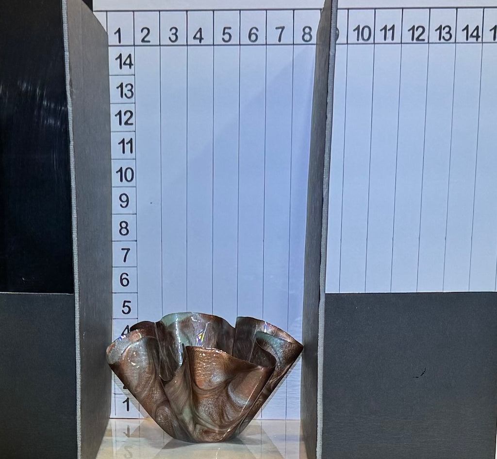 Copper & Turquoise Small Vase