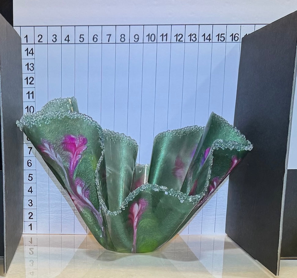 Translucent Large Sage Green Floral Centerpiece