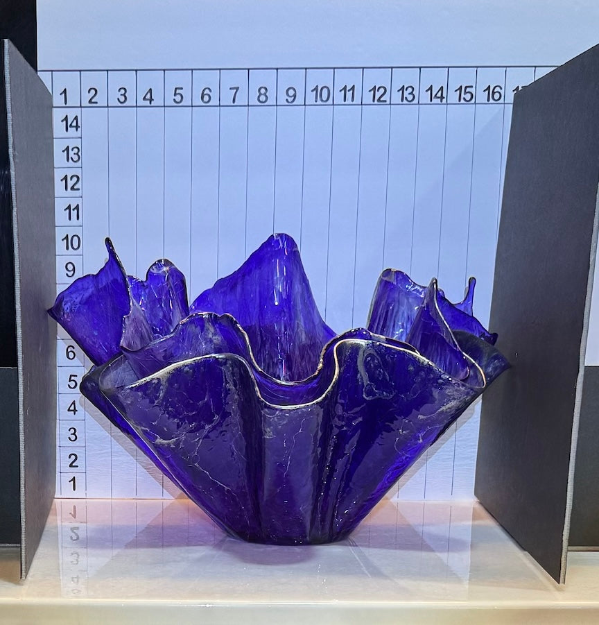 Regal Elegance Extra Large Double Purple Vase