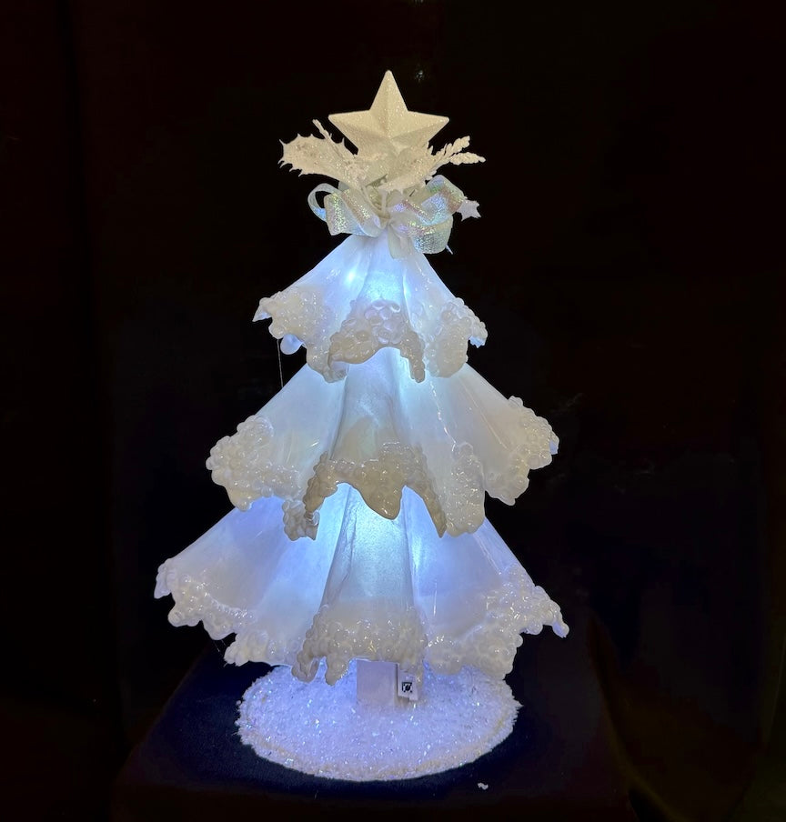 Pearly White Christmas Tree