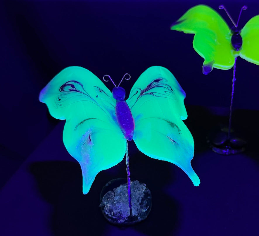 Butterfly in Teal and Purple