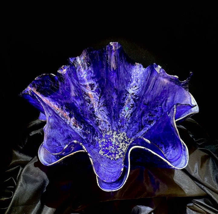 Regal Elegance Extra Large Double Purple Vase