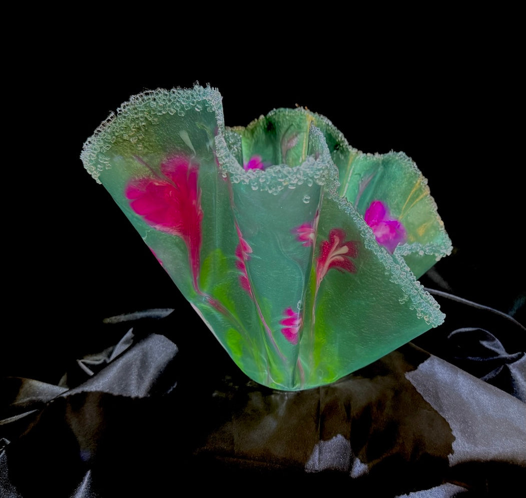 Translucent Large Sage Green Floral Centerpiece