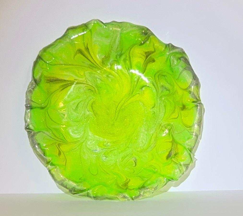 Neon Bright Green Platter