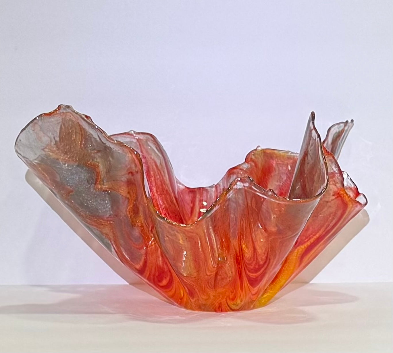 Radiant Fire & Smoke Medium Vase Yellow Base