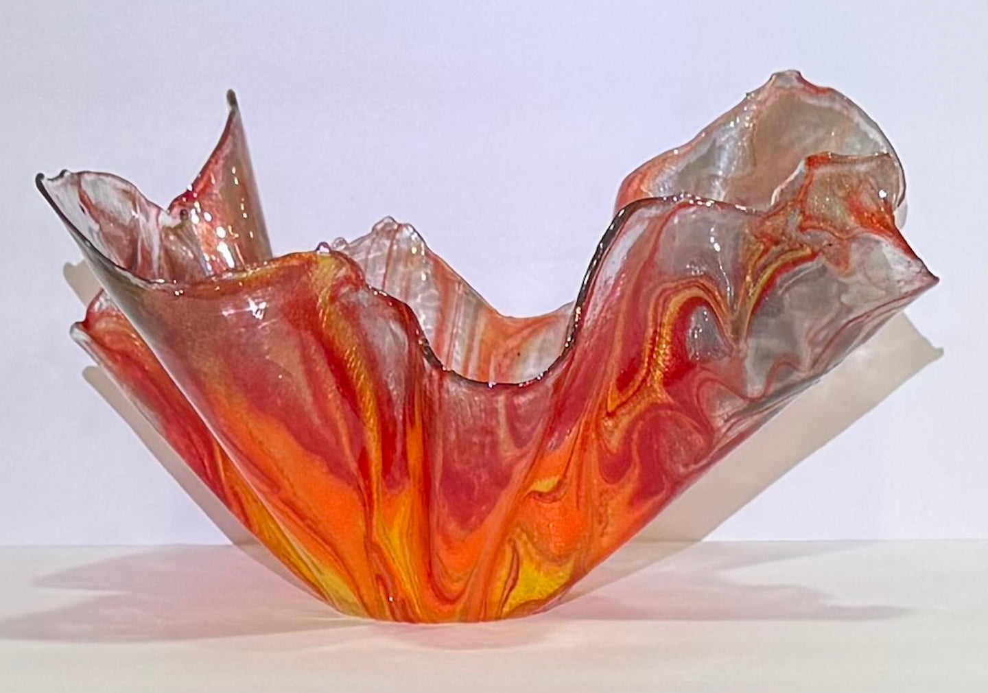 Radiant Fire & Smoke Medium Vase Yellow Base