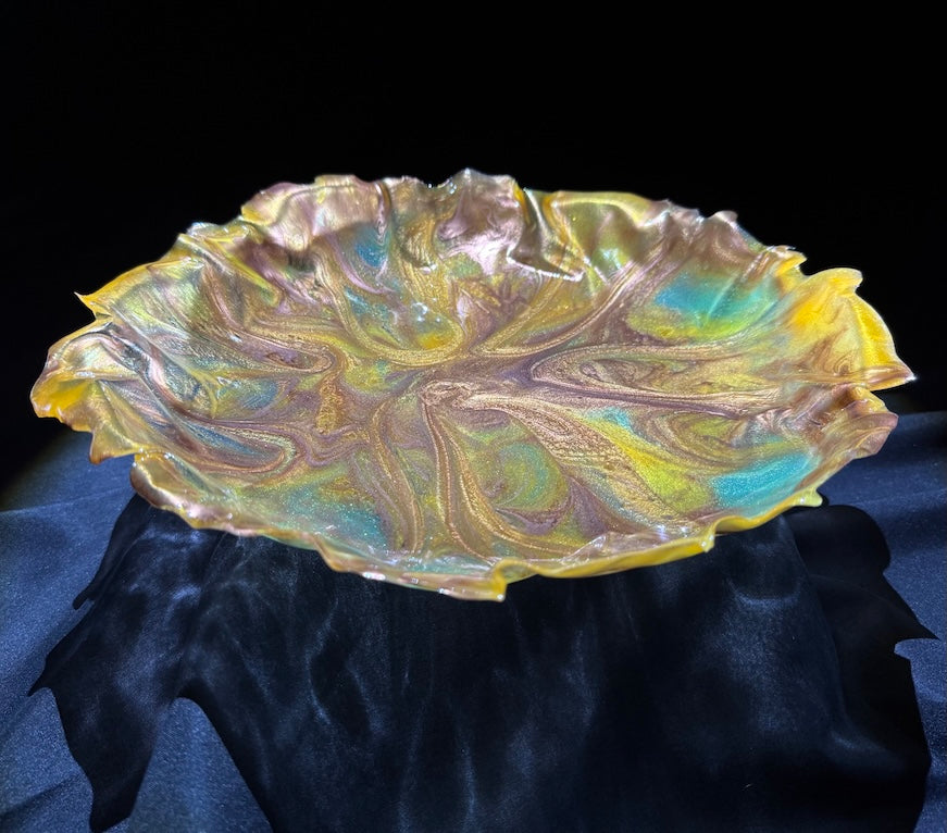Luminous Copper, Mint & Muted Orange Platter
