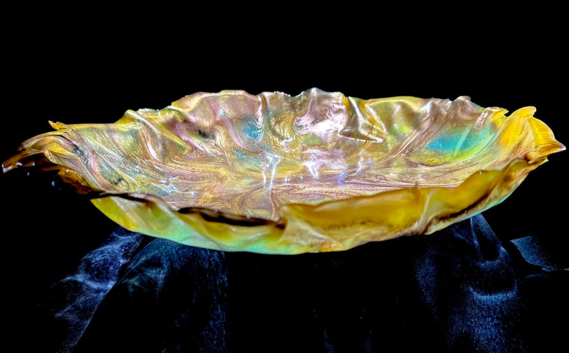 Luminous Copper, Mint & Muted Orange Platter
