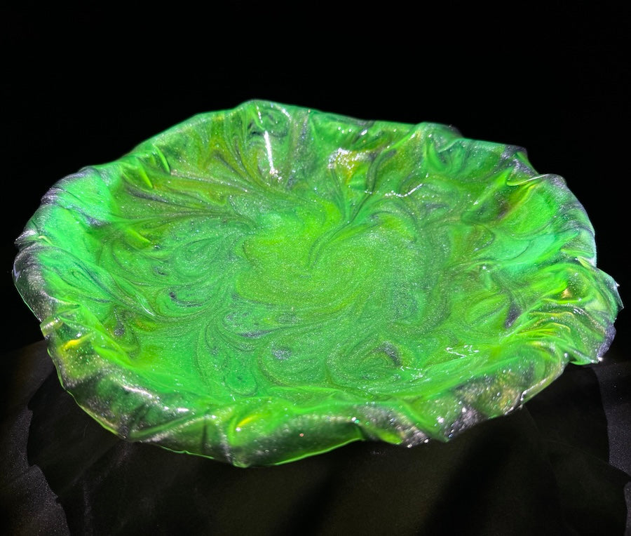 Neon Bright Green Platter